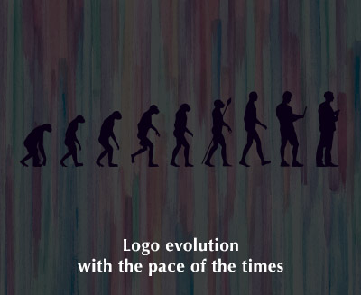 Logo evolution with the pace of the times