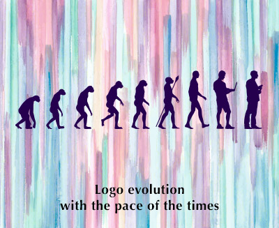 Logo evolution with the pace of the times